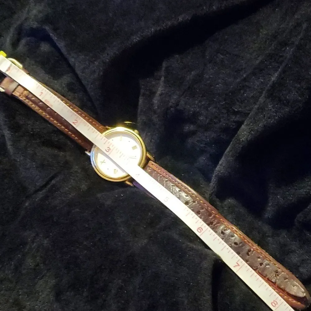 Vintage GUESS 1991 Unisex Art Deco Style Watch Roman Numerals &‎ Dots Dial